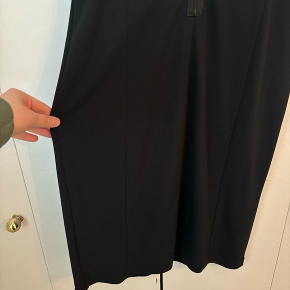 Armani Collezioni | Black Scoop Neck Knee-Length Dress - Size 10 - Picture 7 of 11